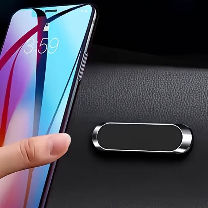 2-Pack: Super Magnetic Car Phone Holder – Black, Compact & Secure Grip