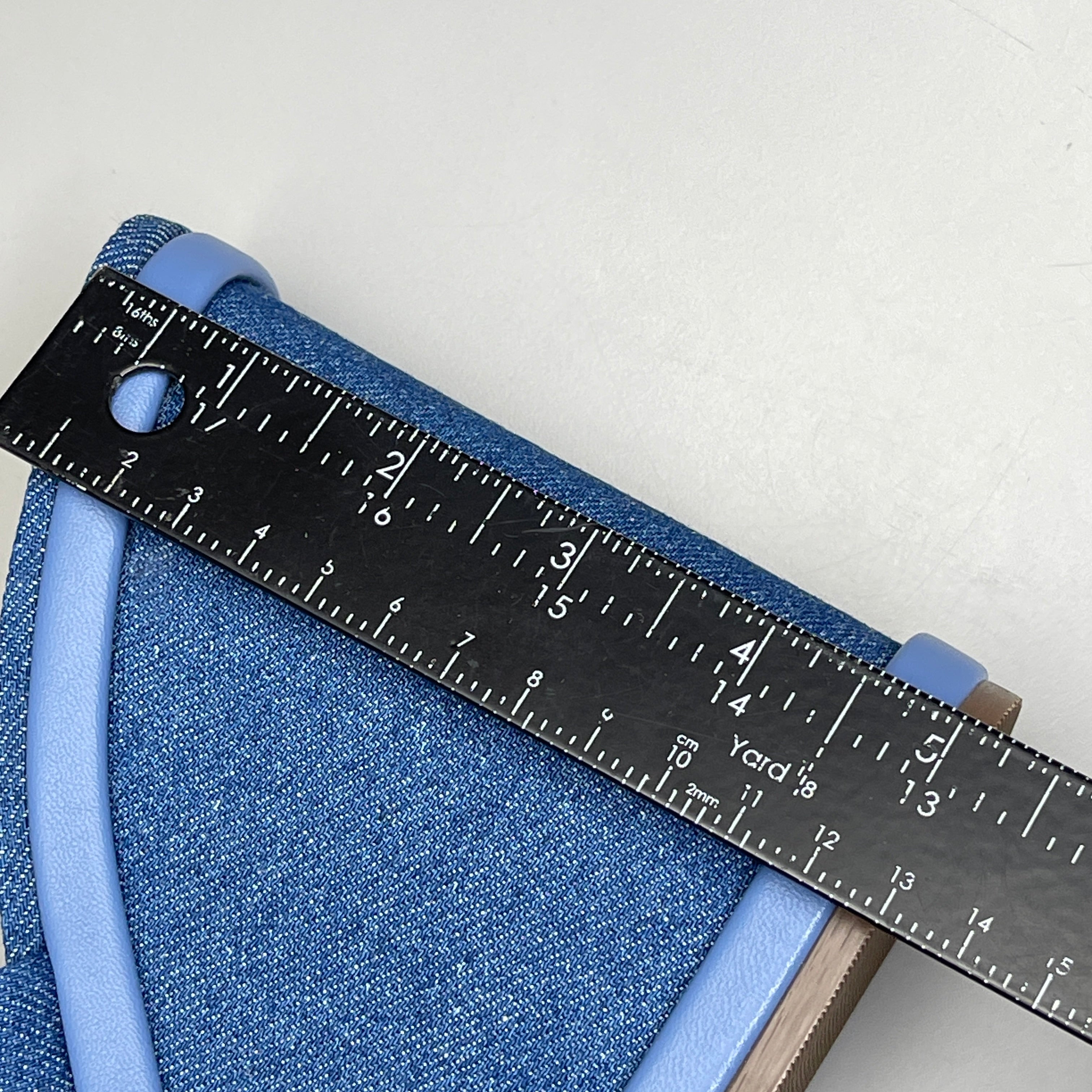 SCHUTZ Dalle Denim Women's Wedge Sandal Blue Platform Shoe Sz 9.5B (New)